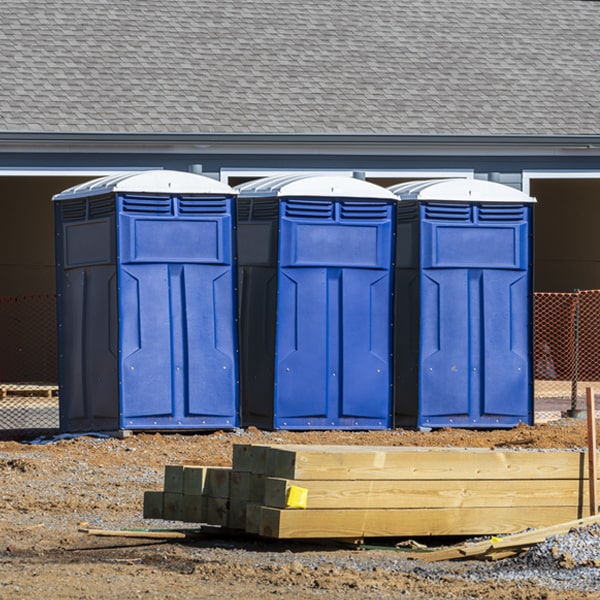 is there a specific order in which to place multiple porta potties in Loramie Ohio